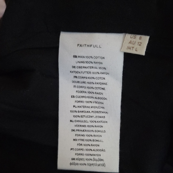 Faithfull the Brand Black Spaghetti-Strap Slip Midi Dress - Picture 3 of 7